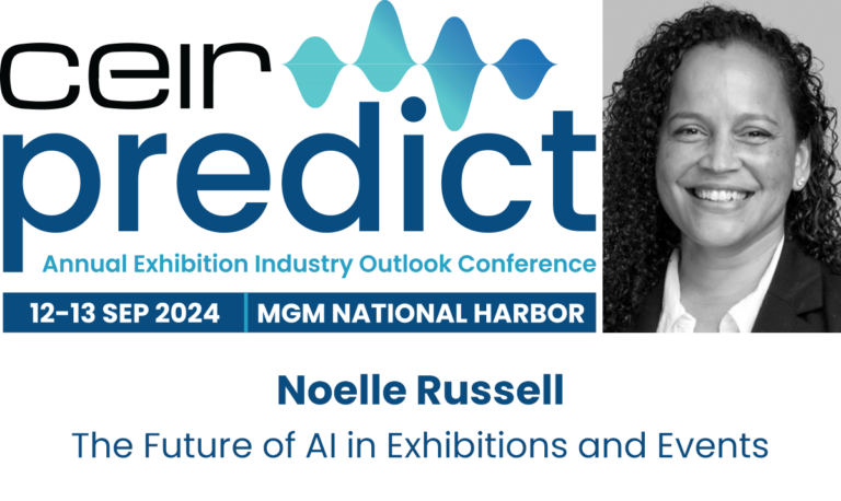 Noelle Russell session on The Future of AI in Exhibitions and Events at the 2024 CEIR Predict Conference